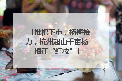 枇杷下市，杨梅接力，杭州超山千亩杨梅正“红妆”