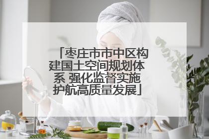 枣庄市市中区构建国土空间规划体系 强化监督实施护航高质量发展