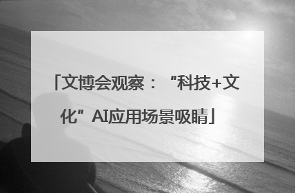 文博会观察：“科技+文化”AI应用场景吸睛