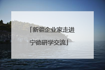 新疆企业家走进宁德研学交流