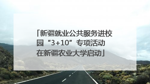 新疆就业公共服务进校园“3+10”专项活动在新疆农业大学启动