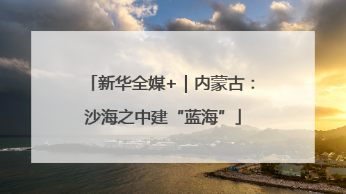 新华全媒+｜内蒙古：沙海之中建“蓝海”