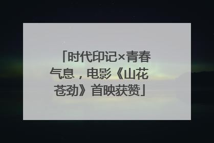 时代印记×青春气息，电影《山花苍劲》首映获赞