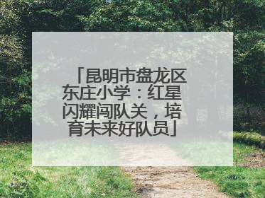 昆明市盘龙区东庄小学：红星闪耀闯队关，培育未来好队员