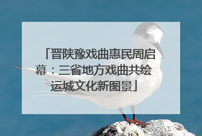 晋陕豫戏曲惠民周启幕：三省地方戏曲共绘运城文化新图景