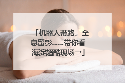 机器人带路、全息留影……带你看海淀超酷现场→