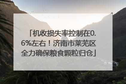 机收损失率控制在0.6%左右！济南市莱芜区全力确保粮食颗粒归仓
