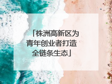 株洲高新区为青年创业者打造全链条生态