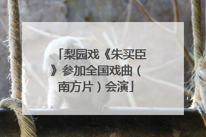 梨园戏《朱买臣》参加全国戏曲（南方片）会演
