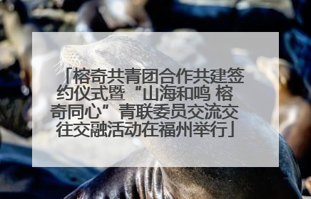 榕奇共青团合作共建签约仪式暨“山海和鸣 榕奇同心”青联委员交流交往交融活动在福州举行
