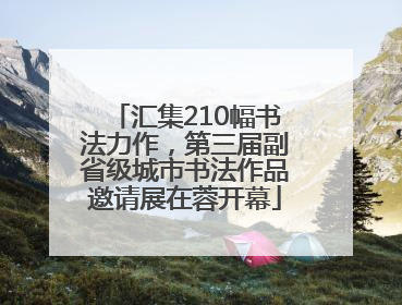 汇集210幅书法力作，第三届副省级城市书法作品邀请展在蓉开幕