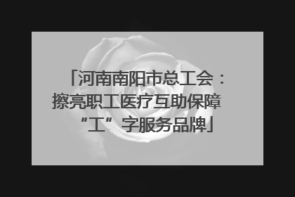 河南南阳市总工会：擦亮职工医疗互助保障“工”字服务品牌