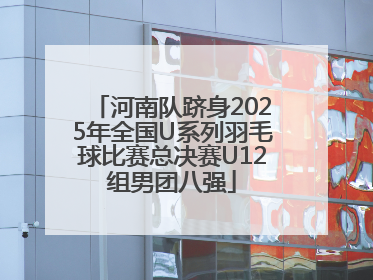 河南队跻身2025年全国U系列羽毛球比赛总决赛U12组男团八强