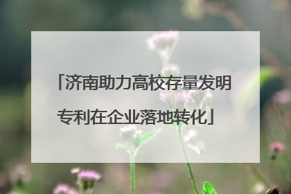济南助力高校存量发明专利在企业落地转化