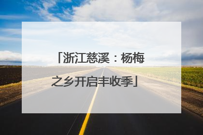 浙江慈溪：杨梅之乡开启丰收季