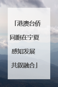 港澳台侨同胞在宁夏感知发展 共叙融合