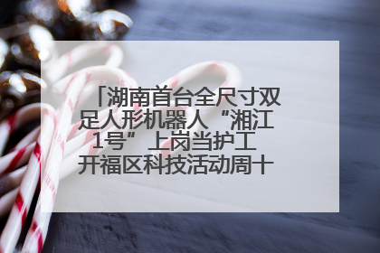 湖南首台全尺寸双足人形机器人“湘江1号”上岗当护工 开福区科技活动周十大科创项目签约