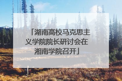湖南高校马克思主义学院院长研讨会在湘南学院召开