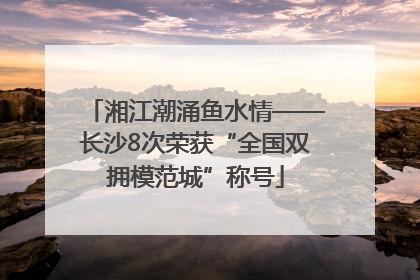 湘江潮涌鱼水情——长沙8次荣获“全国双拥模范城”称号