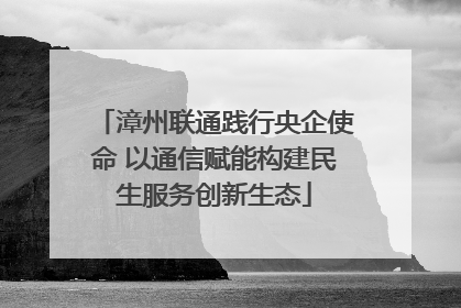 漳州联通践行央企使命 以通信赋能构建民生服务创新生态