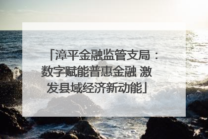 漳平金融监管支局：数字赋能普惠金融 激发县域经济新动能