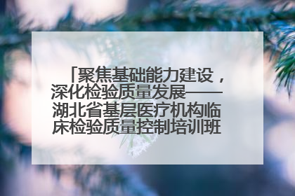 聚焦基础能力建设，深化检验质量发展——湖北省基层医疗机构临床检验质量控制培训班（孝感站）成功举办