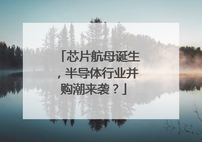 芯片航母诞生，半导体行业并购潮来袭？