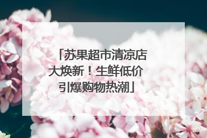 苏果超市清凉店大焕新！生鲜低价引爆购物热潮