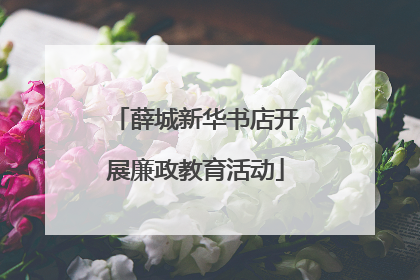 薛城新华书店开展廉政教育活动