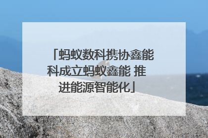 蚂蚁数科携协鑫能科成立蚂蚁鑫能 推进能源智能化