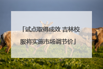 试点取得成效 吉林校服将实施市场调节价