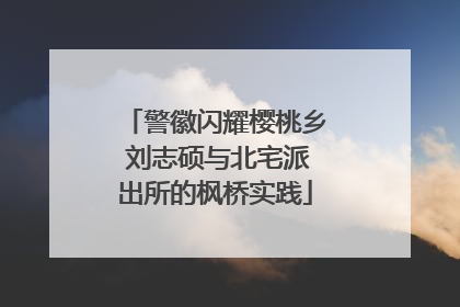 警徽闪耀樱桃乡 刘志硕与北宅派出所的枫桥实践