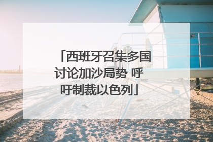 西班牙召集多国讨论加沙局势 呼吁制裁以色列