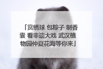 赏绣球 包粽子 制香囊 看非遗大戏 武汉植物园仲夏花海等你来