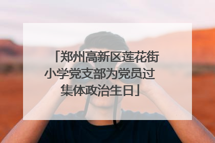 郑州高新区莲花街小学党支部为党员过集体政治生日