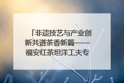非遗技艺与产业创新共谱茶香新篇——福安红茶坦洋工夫专场推介会在京举办