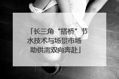 长三角“搭桥”节水技术与场景市场 助供需双向奔赴