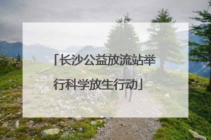 长沙公益放流站举行科学放生行动