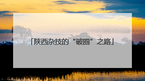 陕西杂技的“破圈”之路