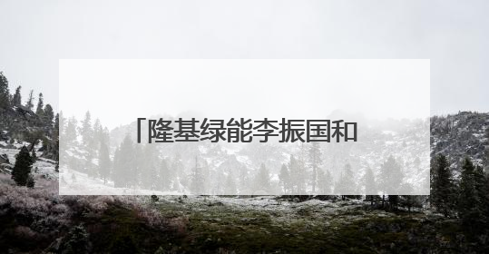 隆基绿能李振国和他的“新战场”