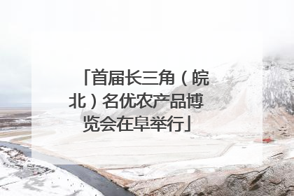 首届长三角（皖北）名优农产品博览会在阜举行