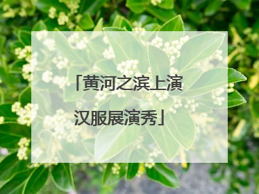 黄河之滨上演汉服展演秀