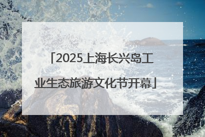 2025上海长兴岛工业生态旅游文化节开幕