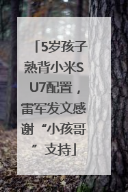 5岁孩子熟背小米SU7配置，雷军发文感谢“小孩哥”支持