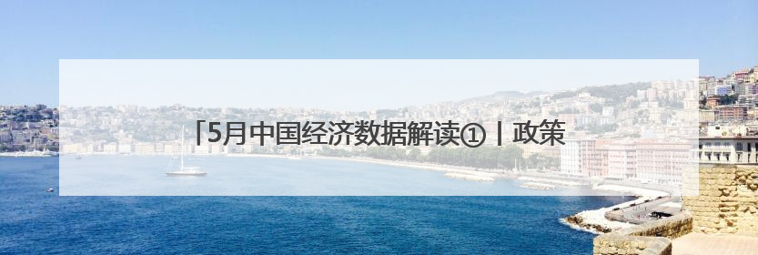5月中国经济数据解读①丨政策“组合拳”精准激活经济动能