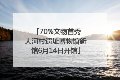 70%文物首秀 大河村遗址博物馆新馆6月14日开馆