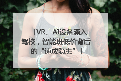 VR、AI设备涌入驾校，智能班低价背后的“速成隐患”