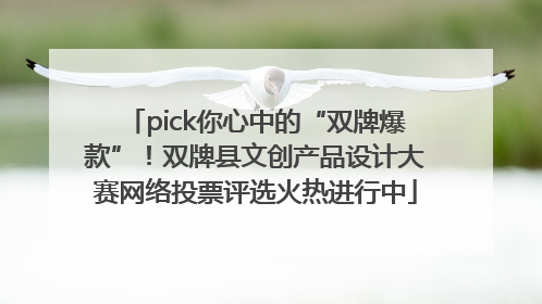 pick你心中的“双牌爆款”！双牌县文创产品设计大赛网络投票评选火热进行中